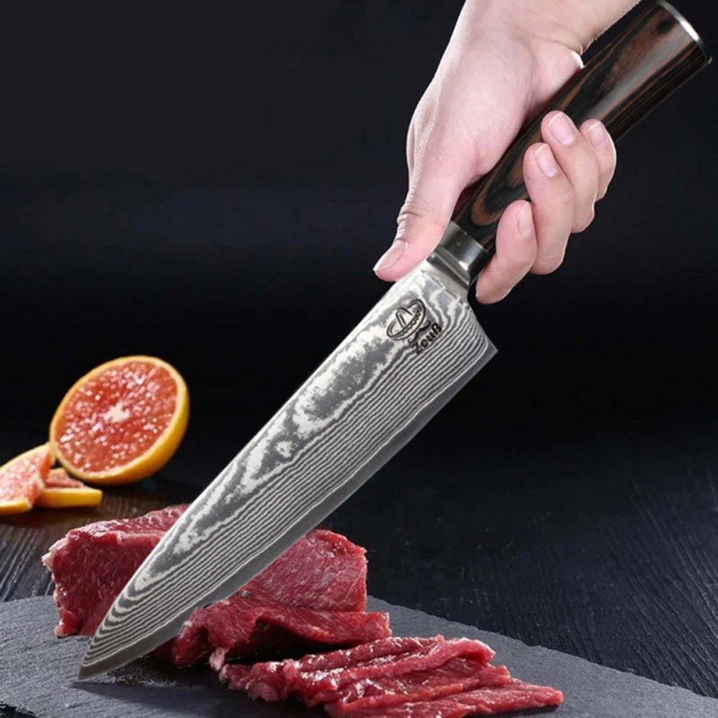 Zeuß Chefmesser Damastmesser Küchenmesser LH Lifestyle Kochmesser